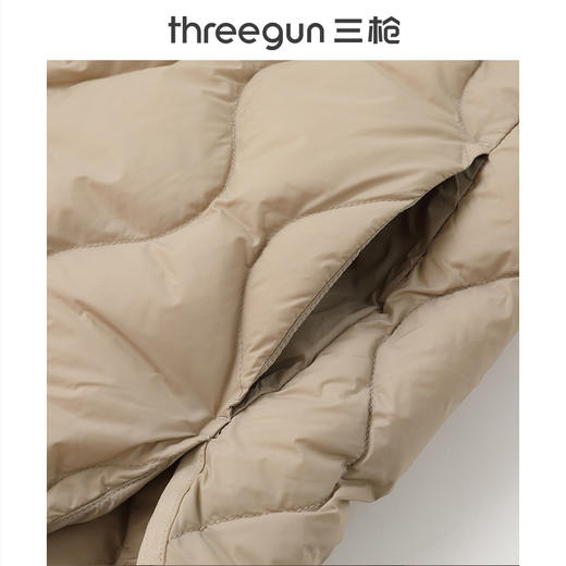 Threegun三枪 羽绒圆领拉链女士外套-T80058A01 商品图9