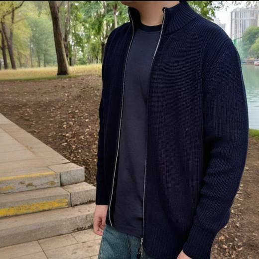 严选 | 马吉拉同款 针织拉链立领外套 男女同款（同厂同面料） 商品图0