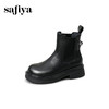 Safiya/索菲娅2025英伦风显瘦套筒链条粗跟厚底通勤百搭切尔西靴SFD4116263 商品缩略图11
