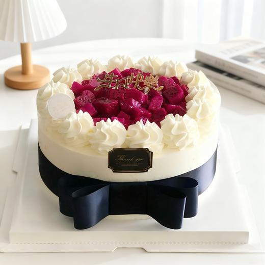 蓝丝带水果礼盒- 水果奶油蛋糕 商品图0
