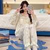 【换季出清】自然醒茉语（带胸垫）女士家居服云朵棉长袖长裤套头睡衣QH 商品缩略图2