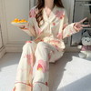 【换季出清】自然醒绮梦牛奶丝新款春秋季天女士睡衣可爱长袖两件套网红风大码家居服QH 商品缩略图3