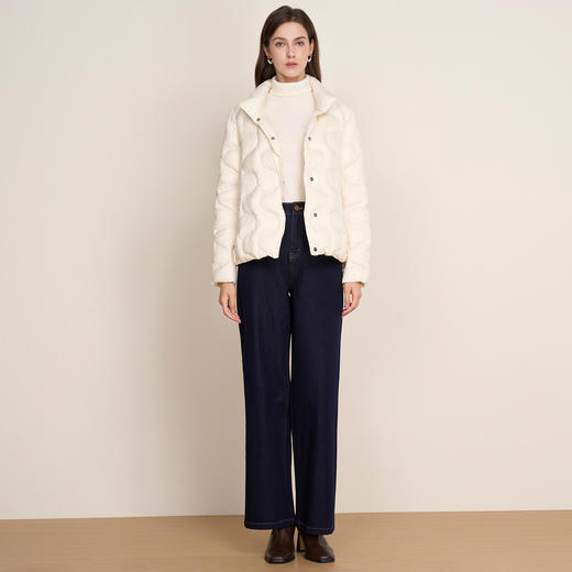 同款下架-EITIE爱特爱泡轻盈感立领保暖时尚百搭短款羽绒服D2511901 商品图2