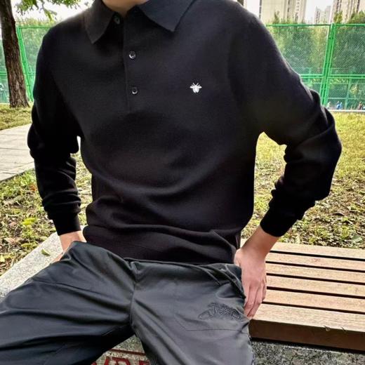 严选 | 迪奥同款 蜜蜂POLO领针织套头衫（同厂同面料） 商品图2