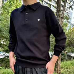 严选 | 迪奥同款 蜜蜂POLO领针织套头衫（同厂同面料）