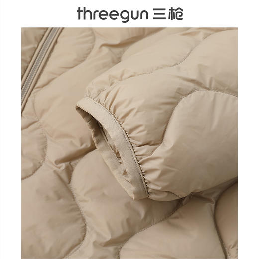 Threegun三枪 羽绒圆领拉链女士外套-T80058A01 商品图10