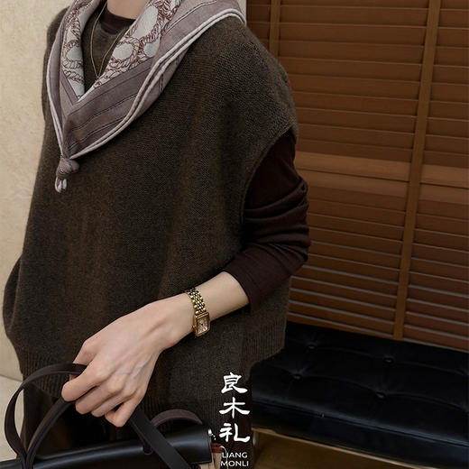 【部分现货】良木礼山羊绒背心（Q2592255） 商品图3