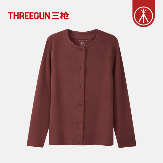 Threegun三枪 雪绒花开襟女衫-T80076A01 商品图9