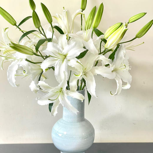 【俊发社区物业中心自提商品】【西伯利亚百合单头 草花】鲜花10枝 「冰雪洁白·清雅幽香」 商品图5