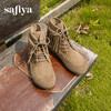 Safiya/索菲娅2025流苏游牧风系带休闲绒面复古百搭中筒西部靴SFD4116419 商品缩略图2