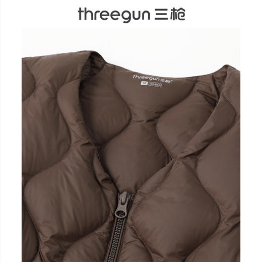 Threegun三枪 羽绒圆领拉链女士外套-T80058A01 商品图2