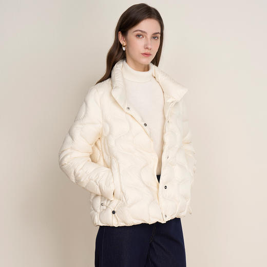 同款下架-EITIE爱特爱泡轻盈感立领保暖时尚百搭短款羽绒服D2511901 商品图3