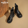 Safiya/索菲娅2025英伦风显瘦套筒链条粗跟厚底通勤百搭切尔西靴SFD4116263 商品缩略图3
