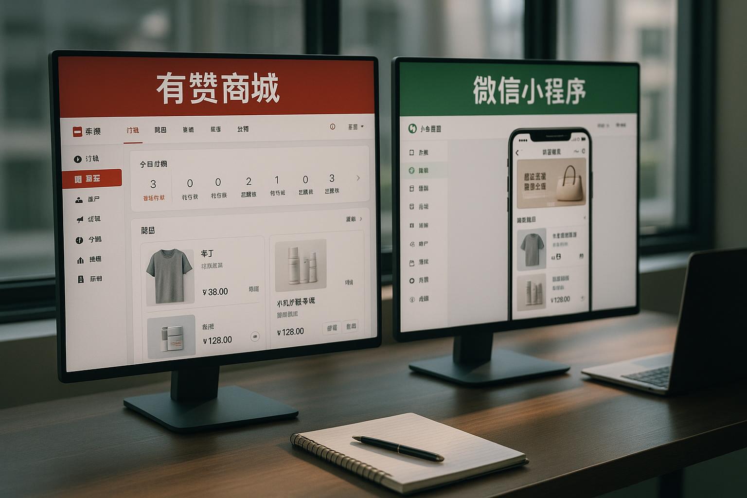 有赞商城和小程序的功能差异有哪些？