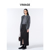 VIMAGE纬漫纪半高圆领高级灰秋冬新款针织衫V2401111 商品缩略图3