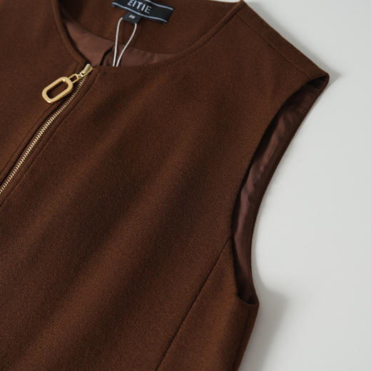 EITIE爱特爱圆领小背心腰身抽绳设计一衣多穿外套8403101 商品图5