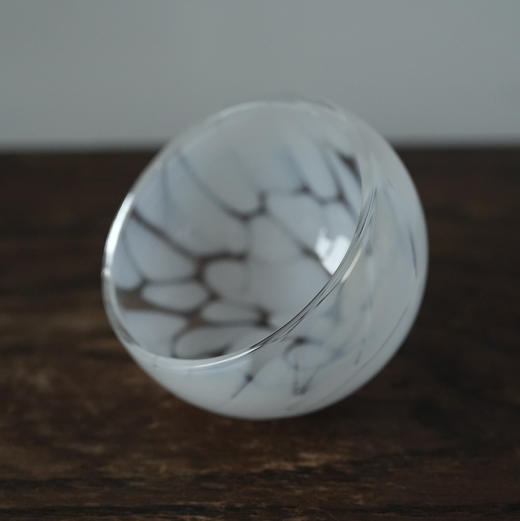 日本中古手作玻璃球形器皿 商品图0