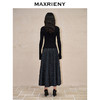 MAXRIENY【商场同款】法式复古风情波点半裙A字裙子高级气质女修身(货号:MC88SK616) 商品缩略图3