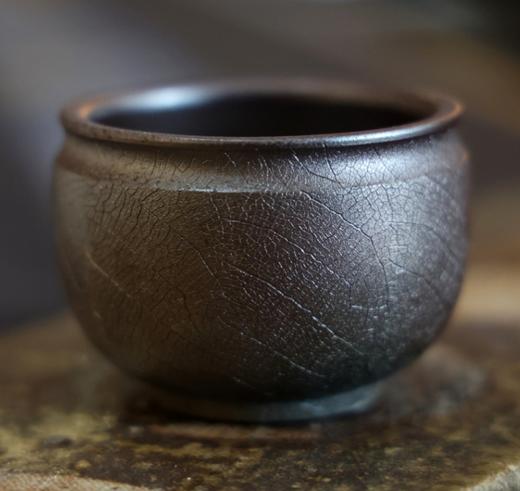 建陶菩提纹柴烧束口杯 商品图0