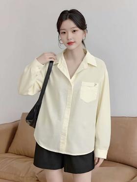 春季推荐2026→【自营】纳易莲品牌2810 100%棉精美小标刺绣衬衫-喜出