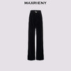 MAXRIENY软实力风穿搭弹力丝绒长裤25秋款通勤压褶休闲阔腿裤女(货号:MF86TR505) 商品缩略图0