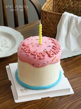 「氛围感漂亮糕·女生ins」100%动物奶油（附图5寸加高·提前8小时预订）