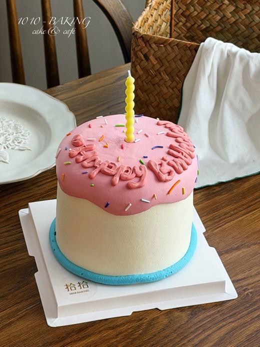 「氛围感漂亮糕·女生ins」100%动物奶油（附图5寸加高·提前8小时预订） 商品图0