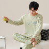 【换季出清】自然醒自在男士家居服针织棉长袖长裤套头睡衣QH 商品缩略图3