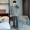 【换季出清】自然醒安隅男士家居服德绒保暖长袖长裤套头睡衣QH 商品缩略图1