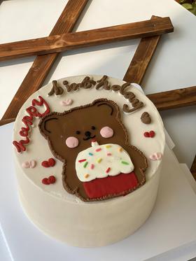 【手绘小熊】创意热卖-创意蛋糕