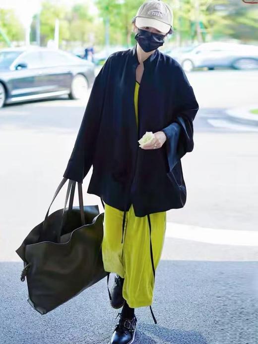 【自营】杨幂同款【100%醋酸】778新中式斜门襟系带顺滑醋酸高端衬衫外套-喜出 商品图1