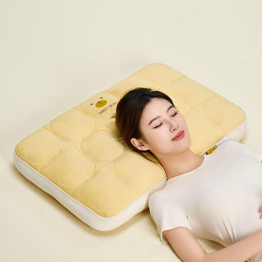 自然醒小熊豆乳面包枕乳胶片定型枕头XK 商品图3