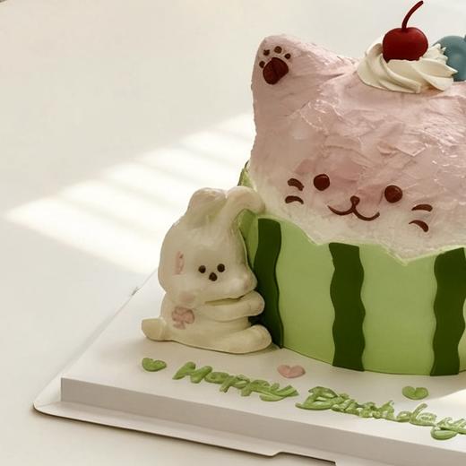 西瓜猫咪 立体蛋糕 商品图3