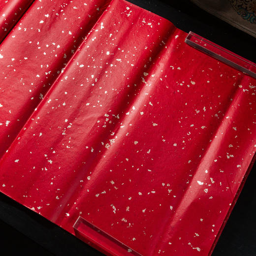 60-70年代苏州制“四尺珊瑚合金冷金笺”（单张） 商品图8