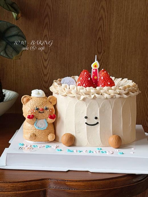 「黄油小熊&Jellycat梦幻联动」100%动物奶油（附图5寸·提前6小时预订） 商品图3