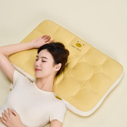 自然醒小熊豆乳面包枕乳胶片定型枕头XK 商品图2