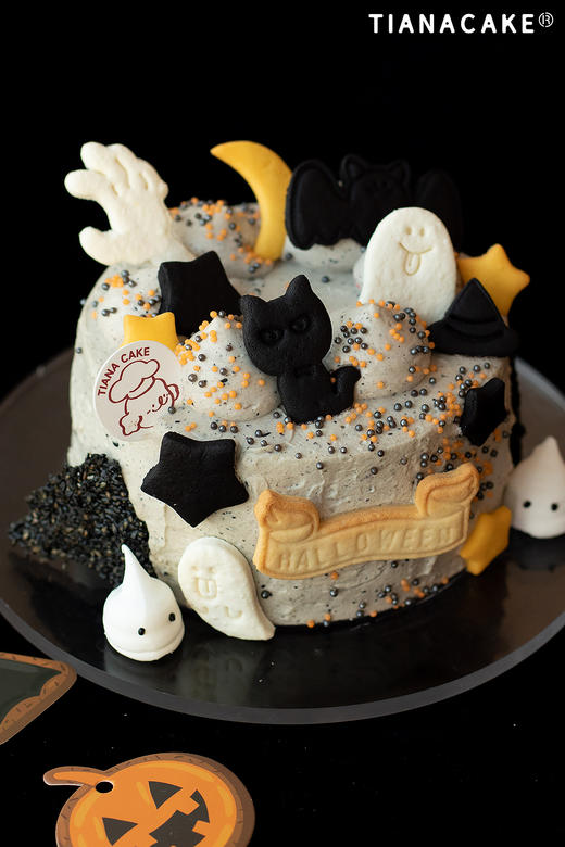 🎃黑喵魔法咒语🪄(五寸黑芝麻蛋糕） 商品图0