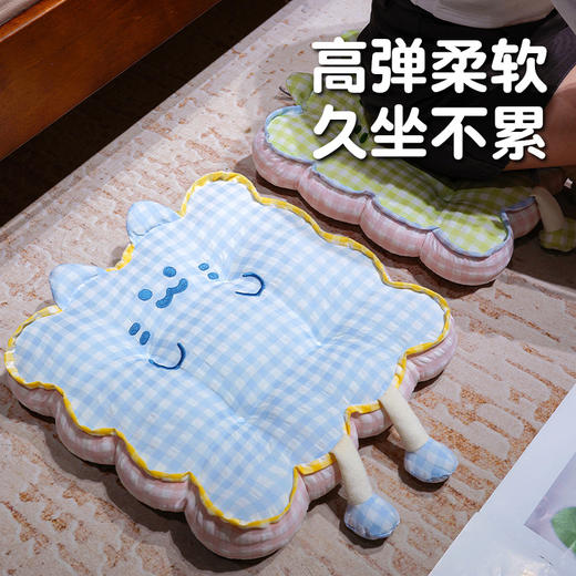 自然醒三维立体PP棉格子喵花瓣坐垫QYL 商品图2