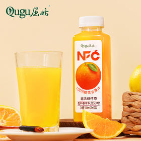 【严选】【NFC非浓缩还原 100%鲜果榨取 配料干净】屈姑NFC橙混合果汁 0添加 不加糖不加水不加任何防腐剂 补充每日VC 325ML*6瓶（厂家直发）