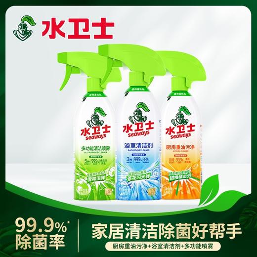 水卫士（seaways）家庭清洁套装 480g×3瓶 商品图0