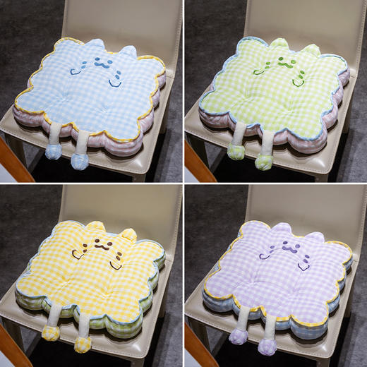 自然醒三维立体PP棉格子喵花瓣坐垫QYL 商品图8