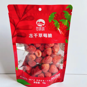 苗蔬蔬冻干草莓脆70g