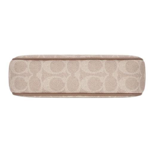 COACH蔻驰 Nolita 19 微标Logo拉链开合 涂层帆布 麻将包手提单肩包 小号 女款 杏色 商品图4