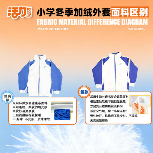 深圳小学冬季加绒外套长裤 商品图7