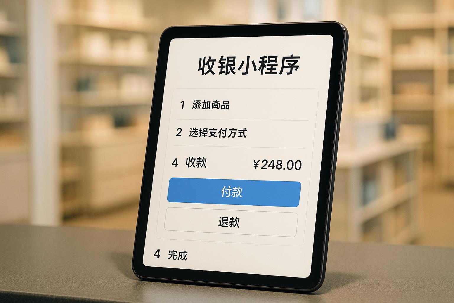 如何注册并登录收银系统小程序？