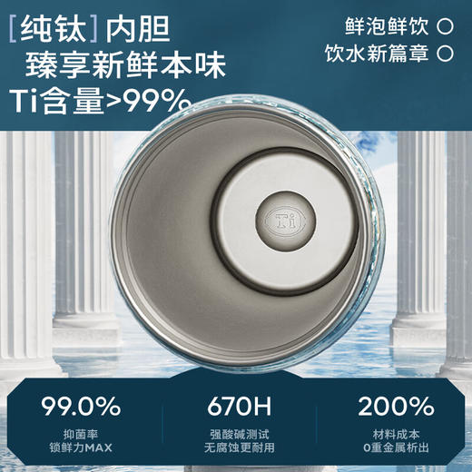 物生物纹艺派钛杯500ml 商品图2