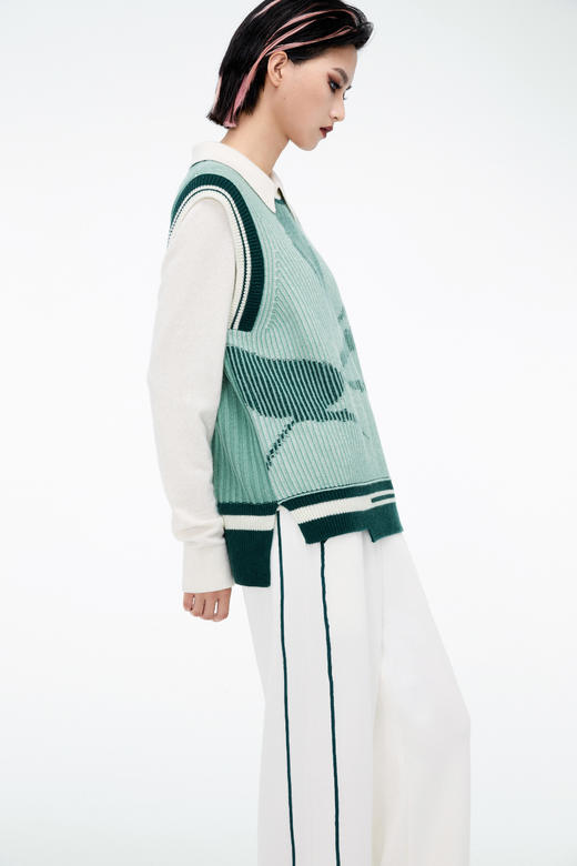 和平系列羊绒马甲 商品图3