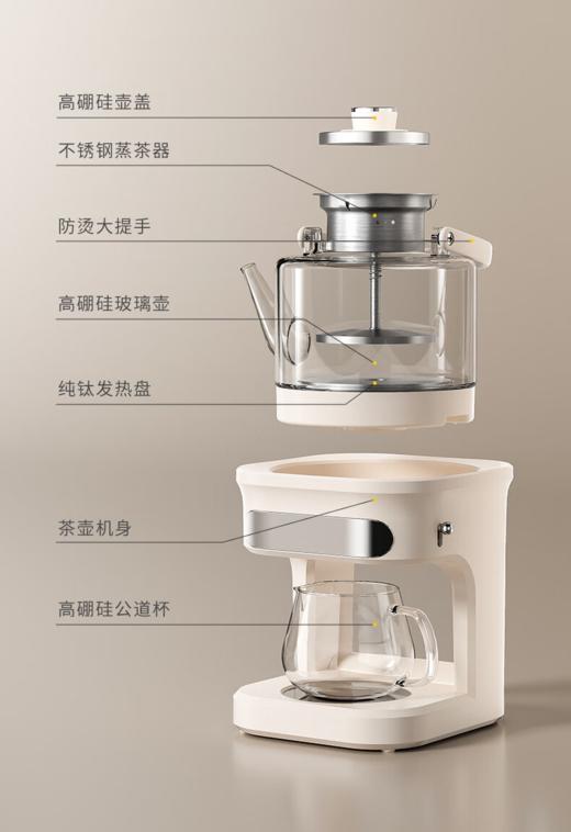 Glasslock喷淋煮茶器自动上水 GE-TE14BMB 商品图7