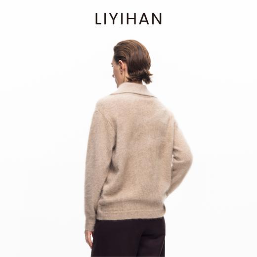 LIYIHAN云絮 2025秋冬季新款V领毛衫灰色女羊绒衫小众设计感毛衣 商品图4