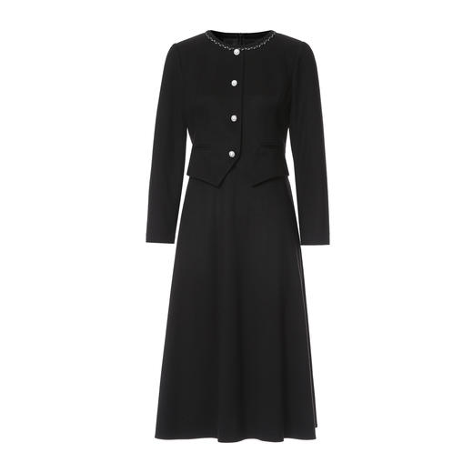 【温柔气质香风】EITIE爱特爱精致千金假两件连衣裙秋冬新款D2507909 商品图5